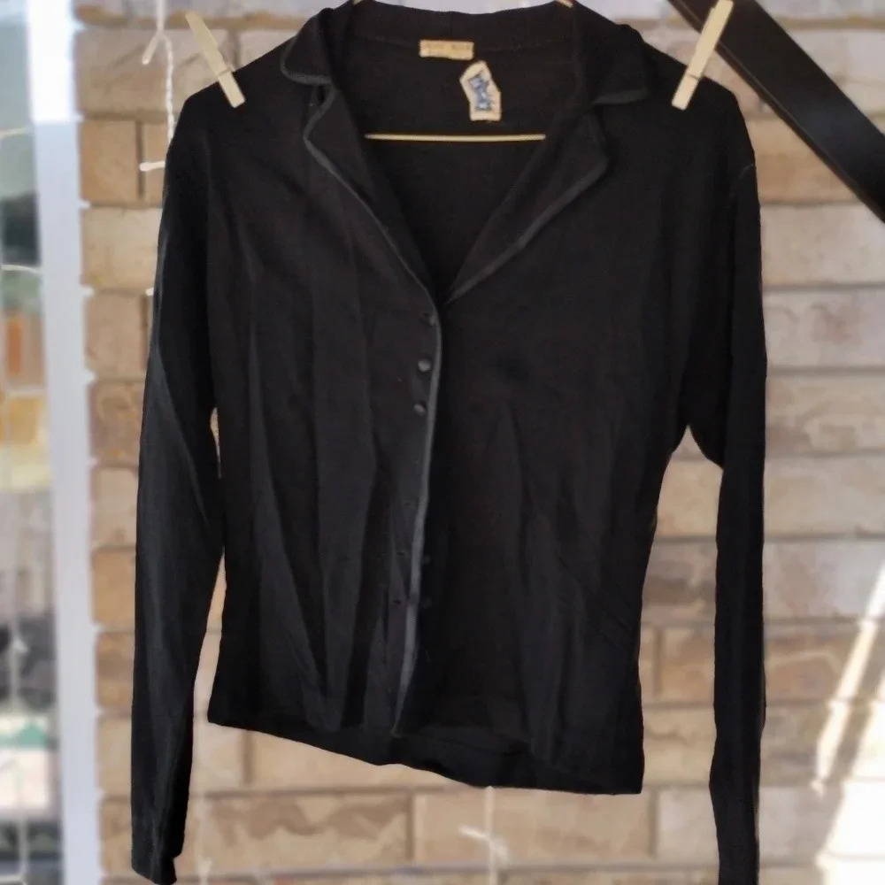Fine Wool 1950's button sweater